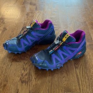 Salomon Speedcross 3 CS Trail Running Shoes Blue Purple